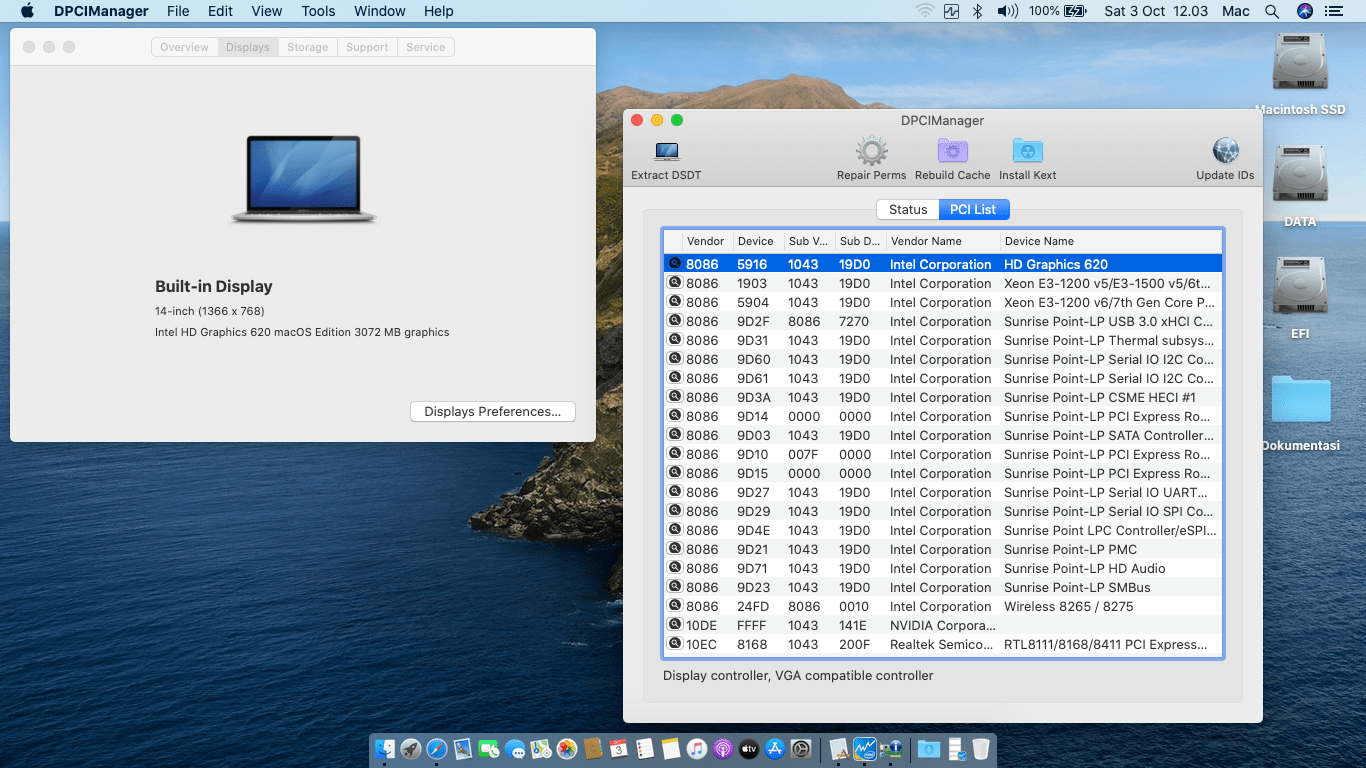 Asus VivoBook A405UQ BV307T [KabyLake   Intel HD 620 + I2C]   OpenCore 2